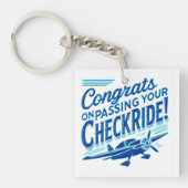 Gefeliciteerd met het passeren van je checklist! sleutelhanger (Voorkant)