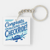 Gefeliciteerd met het passeren van je checklist! sleutelhanger (Achterkant)