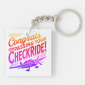 Gefeliciteerd met het passeren van je checklist! sleutelhanger (Achterkant)