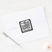 Gefeliciteerd met het passeren van je checklist! vierkante sticker (Envelop)