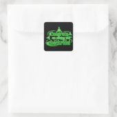 Gefeliciteerd met het passeren van je checklist! vierkante sticker (Tas)