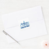 Gefeliciteerd met het passeren van je checklist! vierkante sticker (Envelop)
