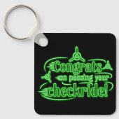Gefeliciteerd met het passeren van je checkride! s sleutelhanger (Voorkant)