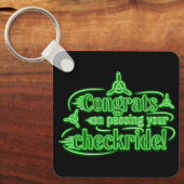 Gefeliciteerd met het passeren van je checkride! s sleutelhanger (Voorkant)