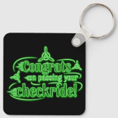 Gefeliciteerd met het passeren van je checkride! s sleutelhanger (Achterkant)
