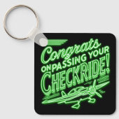 Gefeliciteerd met het passeren van je checkride! s sleutelhanger (Voorkant)