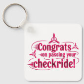Gefeliciteerd met het passeren van je checkride! s sleutelhanger (Voorkant)