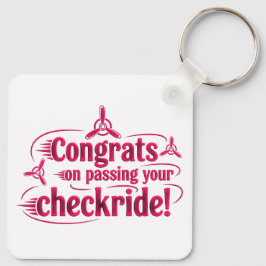 Gefeliciteerd met het passeren van je checkride! s sleutelhanger