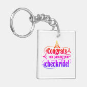 Gefeliciteerd met het passeren van je checkride! s sleutelhanger (Voorkant Links)