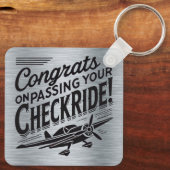 Gefeliciteerd met het passeren van je checkride! s sleutelhanger (Achterkant)