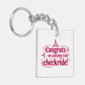Gefeliciteerd met het passeren van je checkride! s sleutelhanger (Voorkant Links)