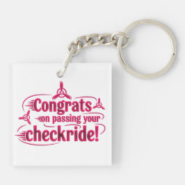 Gefeliciteerd met het passeren van je checkride! s sleutelhanger