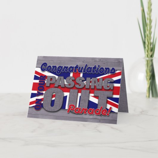 Gefeliciteerd met het passeren van Parade, Union J Kaart (Voorkant)