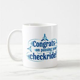 Gefeliciteerd met het passeren van uw checkride! k koffiemok