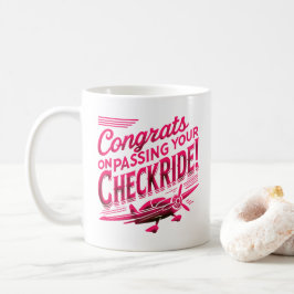 Gefeliciteerd met het passeren van uw checkride! k koffiemok