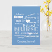 Gefeliciteerd met het pensioen van de verpleegkund kaart (Gele Bloem)