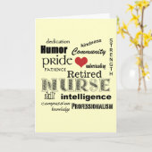Gefeliciteerd met het pensioen van de verpleegkund kaart (Gele Bloem)