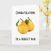 GEFELICITEERD MET HET "PERFECTE PAAR" KAART (Gele Bloem)