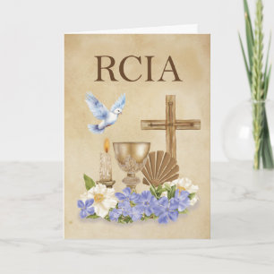 Gefeliciteerd met het RCIA katholieke geloof sacra Kaart