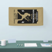 Gefeliciteerd met het Rock Guitar examen Spandoek (Beurs)