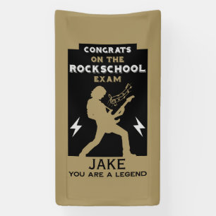 Gefeliciteerd met het Rock Guitar examen Spandoek