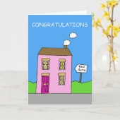 Gefeliciteerd met het samenwonen van een nieuw hui kaart (Gele Bloem)