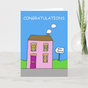 Gefeliciteerd met het samenwonen van een nieuw hui kaart