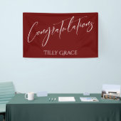 Gefeliciteerd met het schrijven van Typografie Bur Spandoek (Beurs)