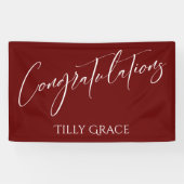 Gefeliciteerd met het schrijven van Typografie Bur Spandoek (Horizontaal)