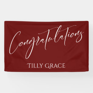 Gefeliciteerd met het schrijven van Typografie Bur Spandoek