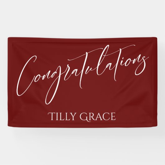 Gefeliciteerd met het schrijven van Typografie Bur Spandoek (Horizontaal)