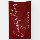 Gefeliciteerd met het schrijven van Typografie Bur Spandoek (Verticaal)