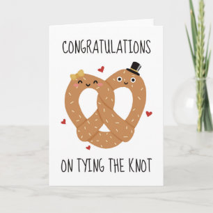 Gefeliciteerd met het sluiten van het huwelijk Fun Bedankkaart