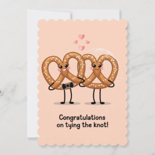 Gefeliciteerd met het sluiten van het knoopje Pret Feestdagenkaart