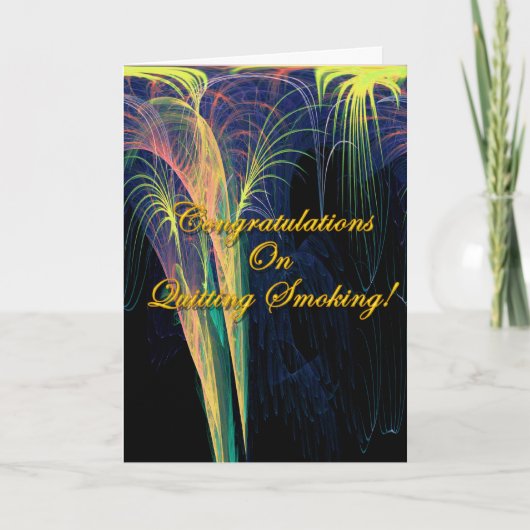 Gefeliciteerd met het stoppen met roken kaart (Voorkant)