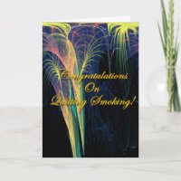 Gefeliciteerd met het stoppen met roken