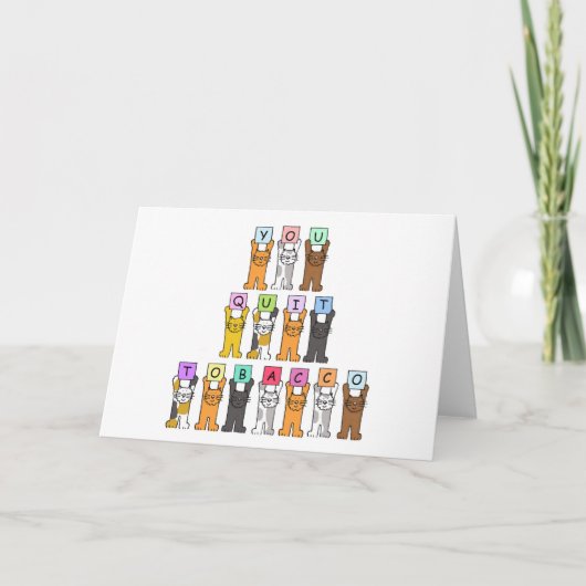 Gefeliciteerd met het stoppen met roken kaart (Voorkant)