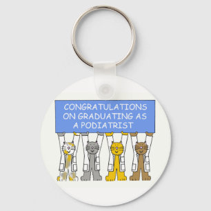 Gefeliciteerd met het studeren als Podiatrist Sleutelhanger