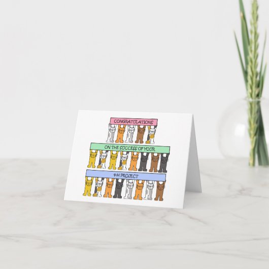 Gefeliciteerd met het succes van je 4-H-project Kaart (Voorkant)