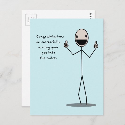 Gefeliciteerd met het succesvol richten van je pla briefkaart (Voorkant / Achterkant)