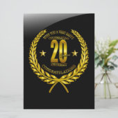 Gefeliciteerd met het twintigste Jubileum (Staand voorkant)