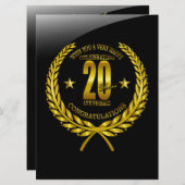 Gefeliciteerd met het twintigste Jubileum (Voorkant / Achterkant)