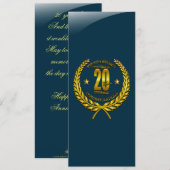 Gefeliciteerd met het twintigste Jubileum (Voorkant / Achterkant)