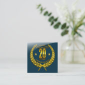Gefeliciteerd met het twintigste Jubileum Informatiekaartje (Staand voorkant)