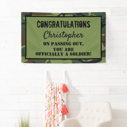 Gefeliciteerd met het uittreden van Soldaat Spandoek (Insitu)