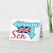 Gefeliciteerd met het uitvallen van het Britse leg Kaart (Voorkant)