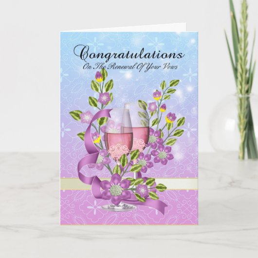 Gefeliciteerd met het verlengen van jullie gelofte kaart (Voorkant)