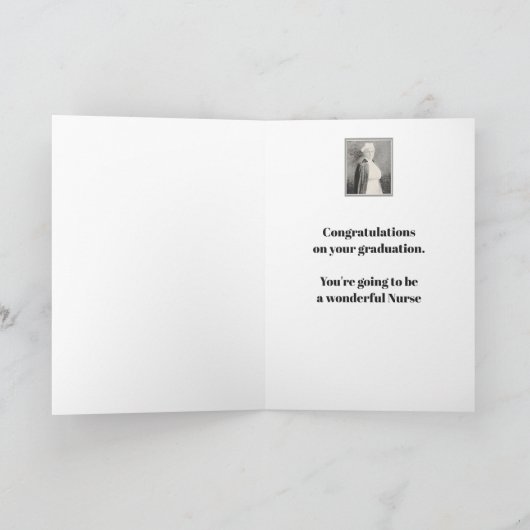 Gefeliciteerd met het verpleegkundige Afstuderen V Kaart (Binnen)