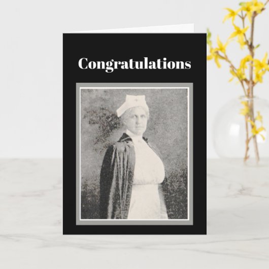 Gefeliciteerd met het verpleegkundige Afstuderen V Kaart (Gele Bloem)