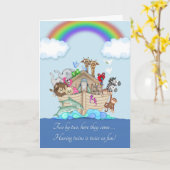 Gefeliciteerd met het verwachten van Twins - Noah' Kaart (Gele Bloem)